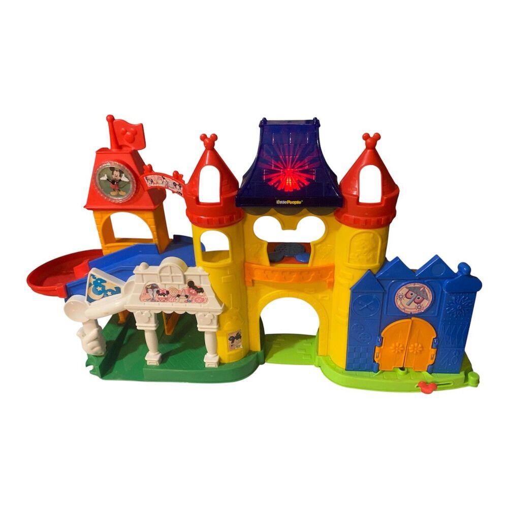Fisher Price Little People Magic Kingdom Day at Disney Castle Mickey Dumbo WORKS